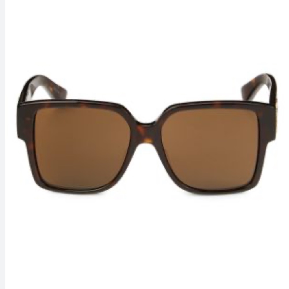 Brown YSL 55MM Square Sunglasses